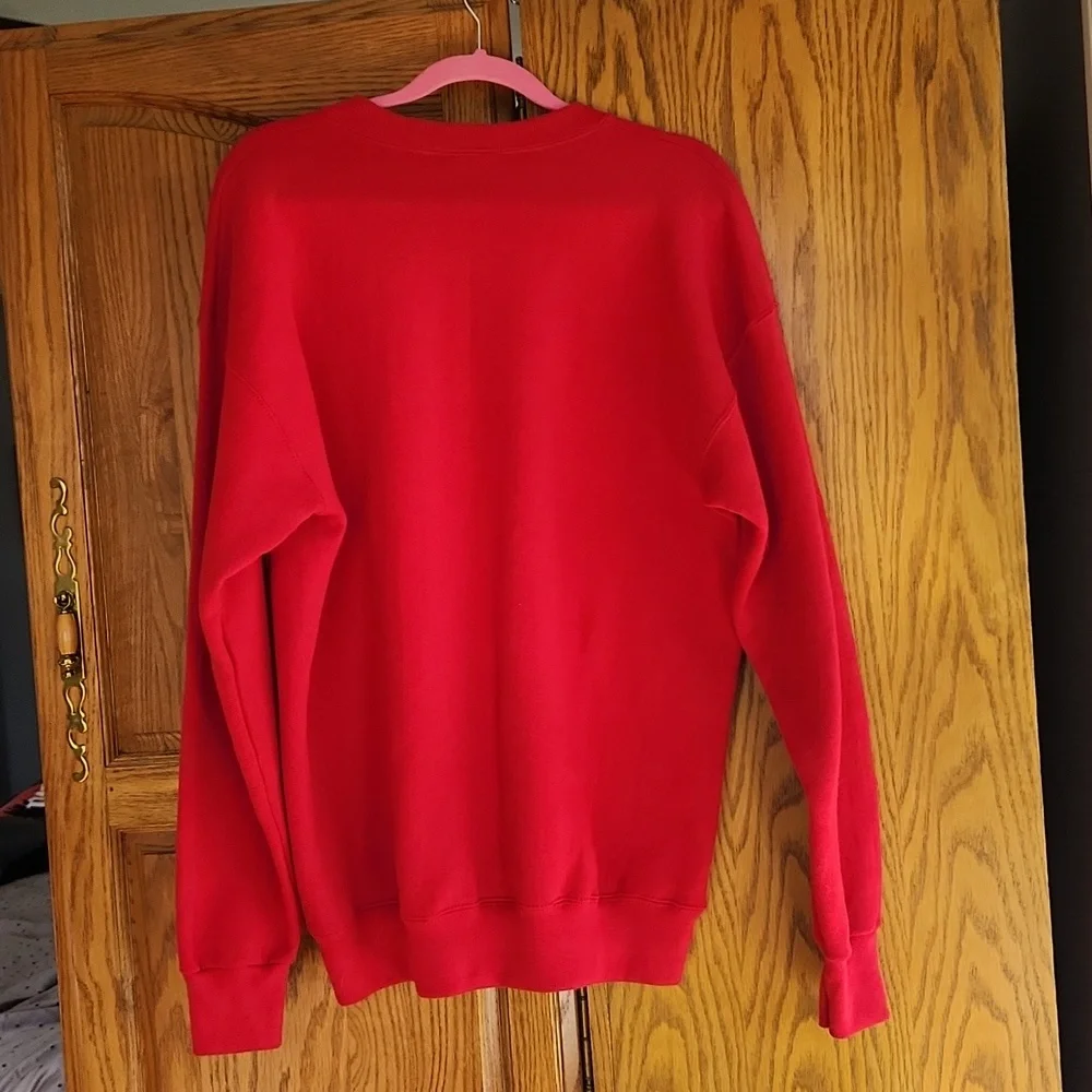 Olympic Red embroidered USA sweatshirt - Picture 5 of 5